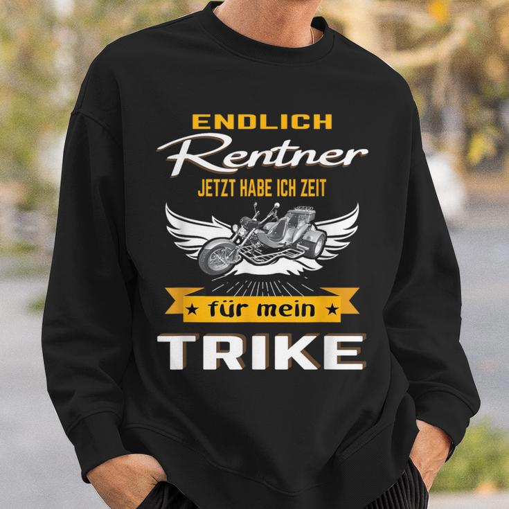 Endlich Pensioner Trikefahrer Trike Sweatshirt Geschenke für Ihn