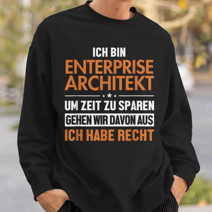 Enterprise Architekt Hat Immer Recht Enterprise Architect Sweatshirt Geschenke für Ihn