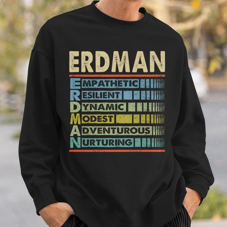 Erdman Family Name Erdman Last Name Team Sweatshirt Gifts for Him