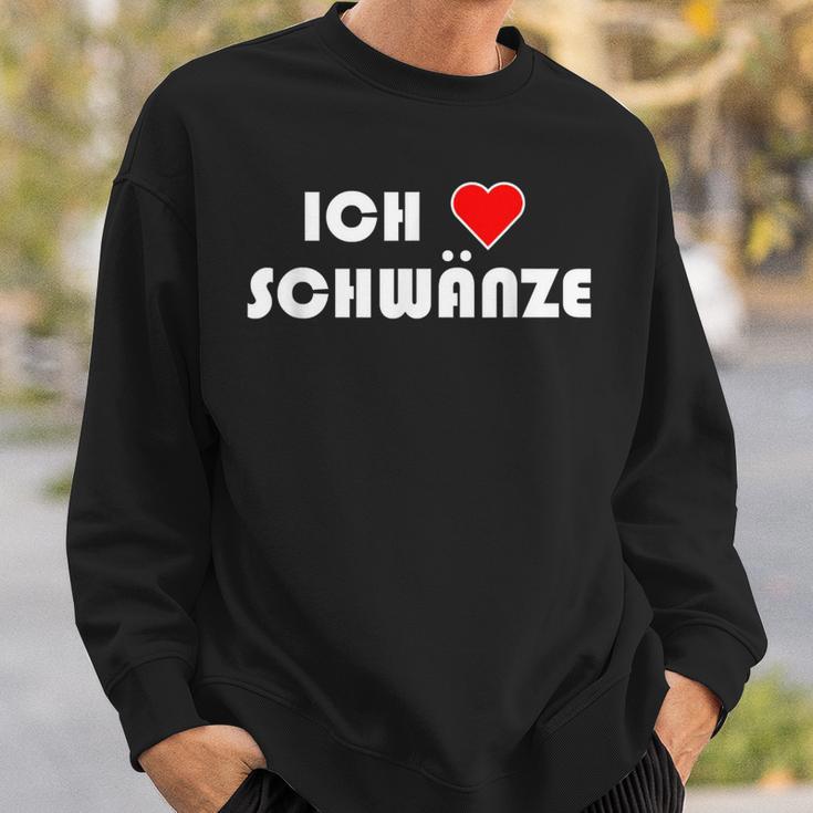 Erotic Ich Schwanze I Love Cocks Sweatshirt Geschenke für Ihn