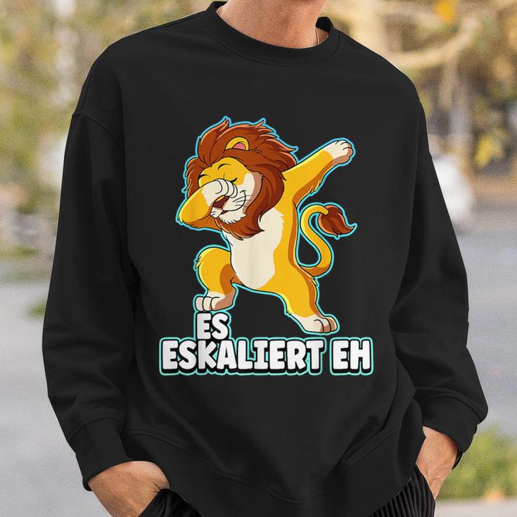 Es Eskaliert Eh Lion Black S Sweatshirt Geschenke für Ihn