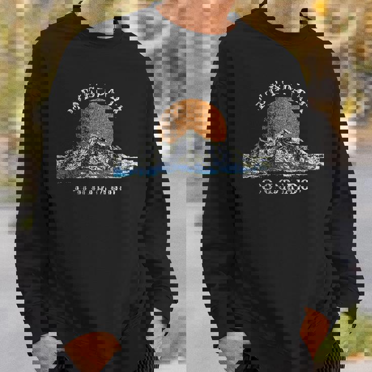 Estes Park Colorado With Mountain Sunset Scene Sweatshirt Gifts for Him