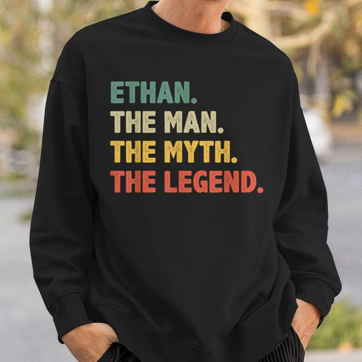 Ethan The Man The Myth The Legend Vintage For Ethan Sweatshirt Gifts for Him