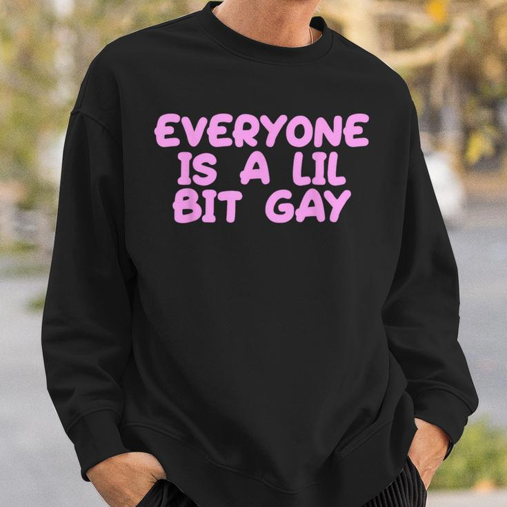 Everyone Is A Little Bit Gay Queer Lgbt Cute Sweatshirt Gifts for Him