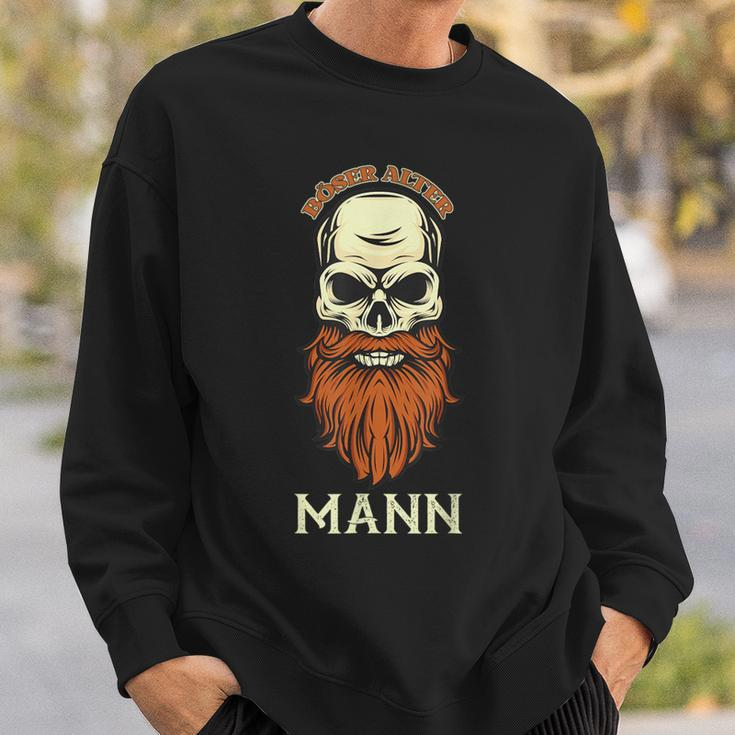 Evil Old Man Skull Viking Skull Dad Grandpa Sweatshirt Geschenke für Ihn