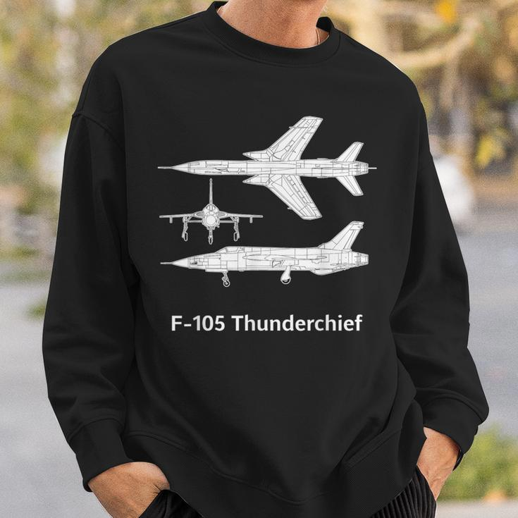 F 105 Thunderchief F105d Thunderchief F 105 Thud F105 Jet Sweatshirt Gifts for Him