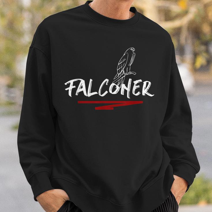 Falconer Falconry Falcons Hunting Bird Of Prey Falconer Sweatshirt Gifts for Him