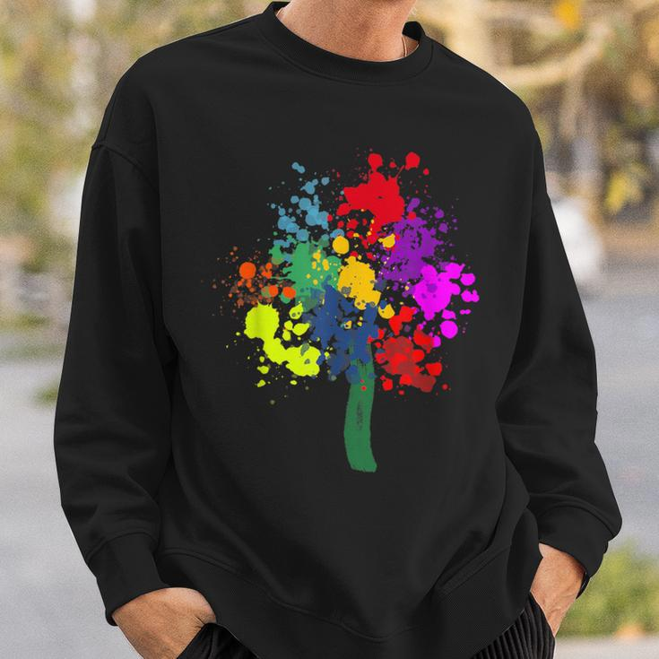 Farbspritzer Lebensbaum Farbsplckse Dress Blocks Paint Splash Sweatshirt Geschenke für Ihn