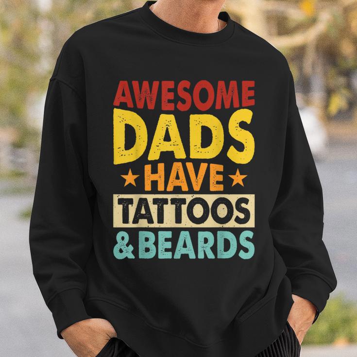 Father’S Day Dads Tattoos Beards Daddy Father Papa From Son Sweatshirt Gifts for Him