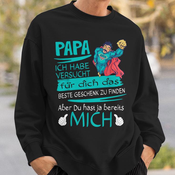 Father's Day Papa Superheroersucht Das Beste Geschenk Father S Sweatshirt Geschenke für Ihn