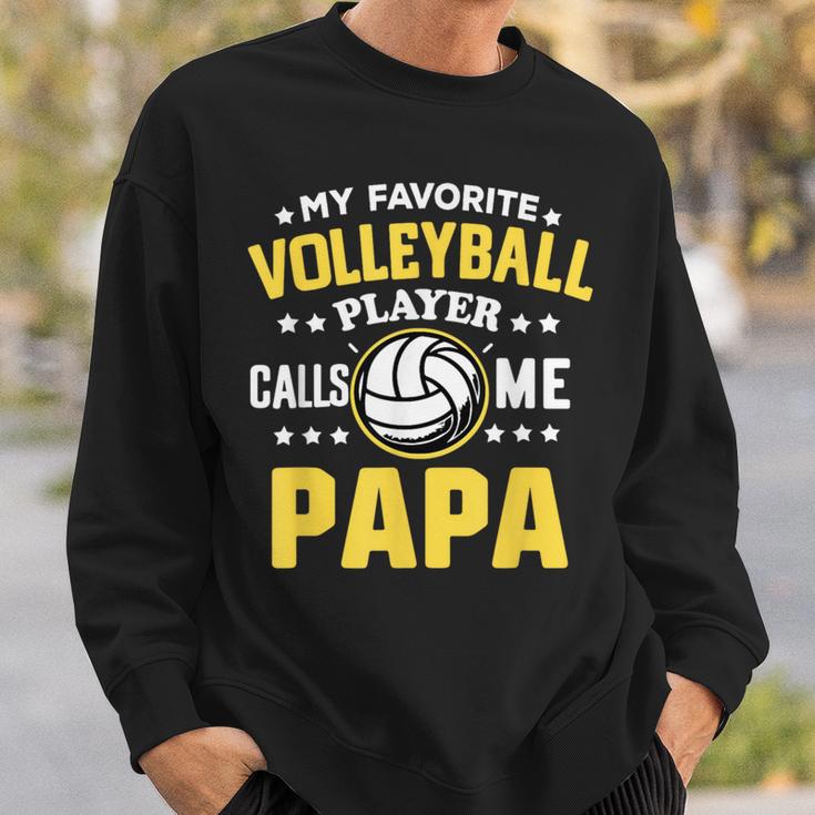 My Favoriteolleyballspieler Calls Me Papa Proud Dad Sweatshirt Geschenke für Ihn