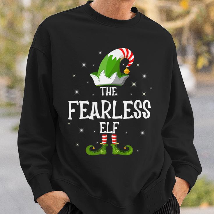 The Fearless Elf Family Matching Group Christmas Sweatshirt Gifts for Him