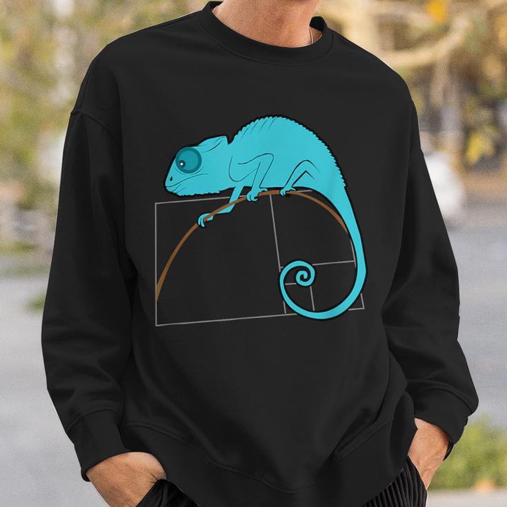 Fibonacci Chameleon Sweatshirt Geschenke für Ihn