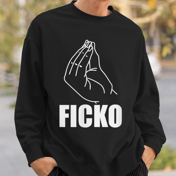 Ficko Italy Hand Sign Fun Geste Sweatshirt Geschenke für Ihn