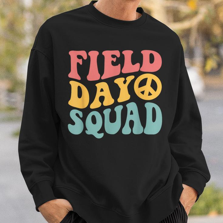 Field Day Squad Retro 70'S Happy Last Day Of School Sweatshirt Gifts for Him