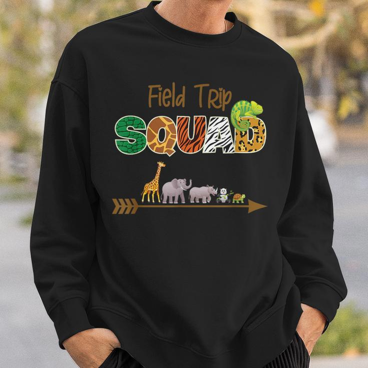 Field Trip Squad Jungle Safari Animal Matching Family Team Sweatshirt Gifts for Him