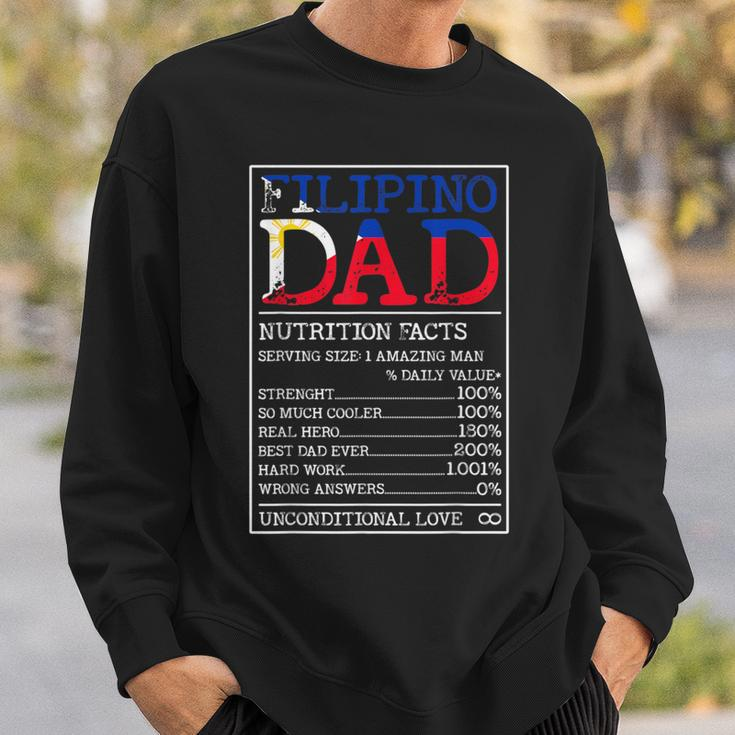Filipino Dad Nutrition Facts Philippines Fathers Day A Sweatshirt Gifts for Him