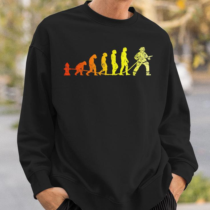 Fire Brigade Evolution Cool Vintage Fireman Sweatshirt Geschenke für Ihn