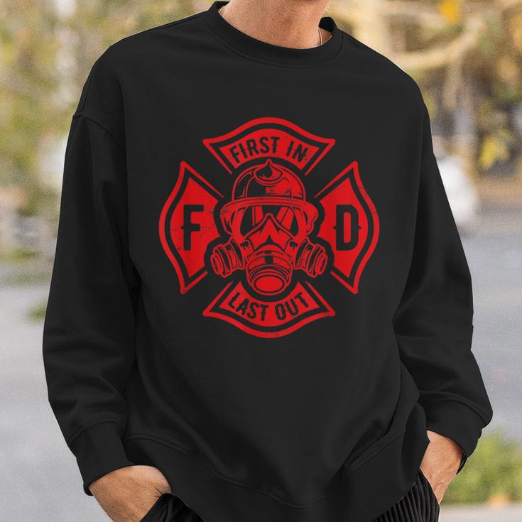 Fire Department Firefighter Fireman Fire Rescue Firefighting Sweatshirt Gifts for Him