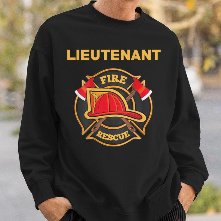 Fire Rescue Lieutenant Department For Firefighters Sweatshirt Gifts for Him