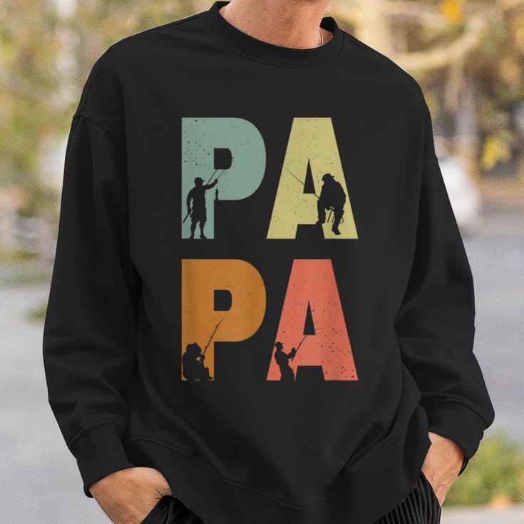 Fishing Angeln Lustiger Spruch Angel Papa Cool Sweatshirt Geschenke für Ihn