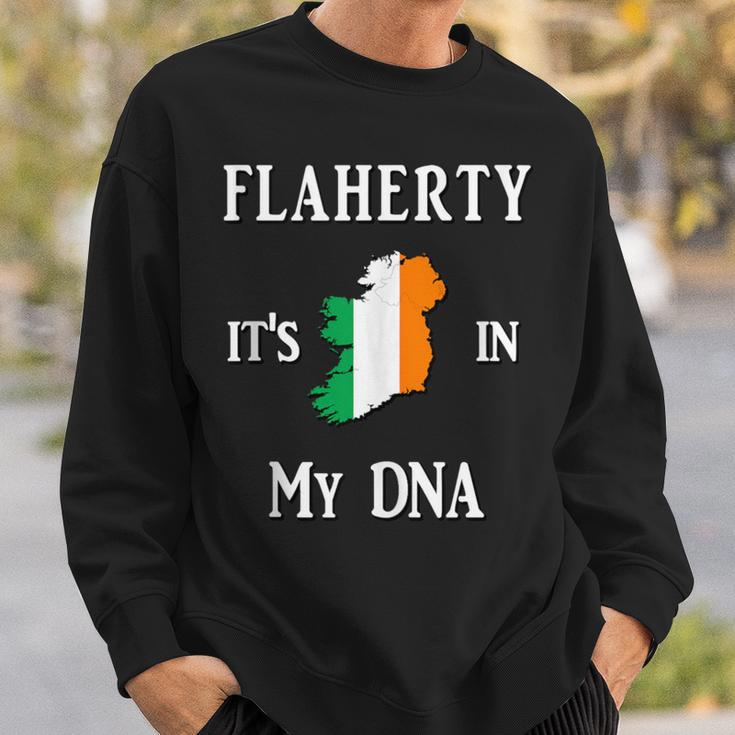 Flaherty It's In My Dna Fun Irish Proud Family Name Sweatshirt Gifts for Him
