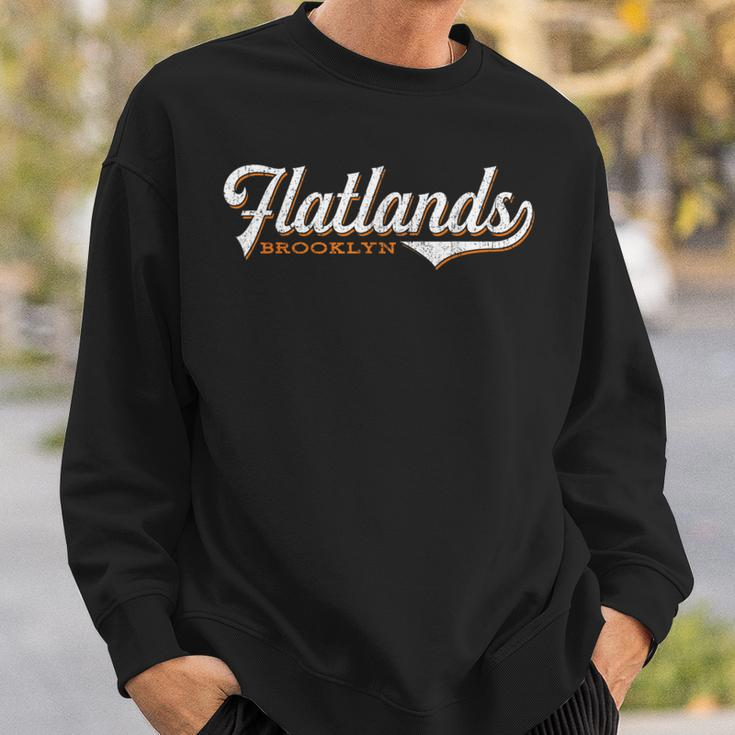 Flatlands Brooklyn Retro New York City Sweatshirt Gifts for Him