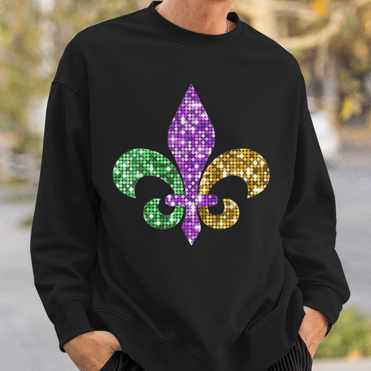 Fleur De Lis Mardi Gras Symbol Louisiana Carnival New Orlean Sweatshirt Gifts for Him