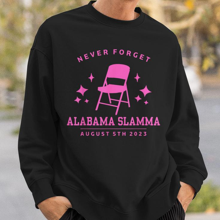 Folding Chair Never Forget Alabama Slamma Montgomery 2023 Sweatshirt Gifts for Him