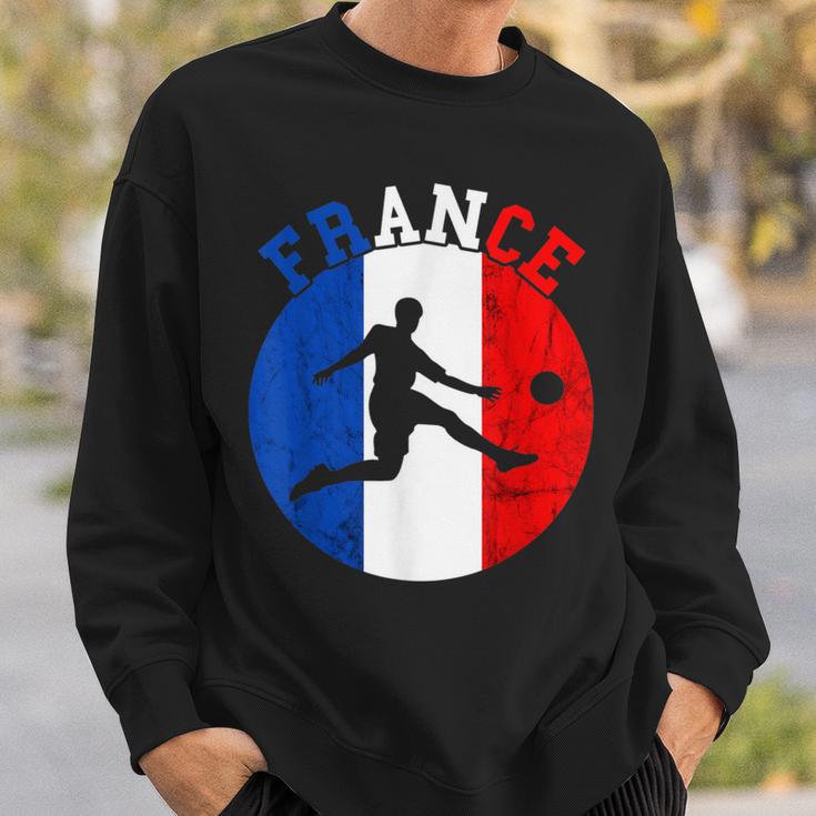 Frankreich Flagge Französisch Fußball Team French Roots French Pride Sweatshirt Geschenke für Ihn