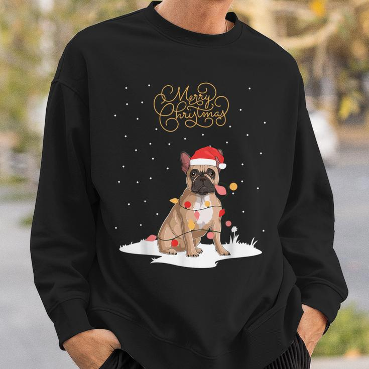 Frenchie Santa Xmas Merry Christmas French Bulldog Sweatshirt Gifts for Him