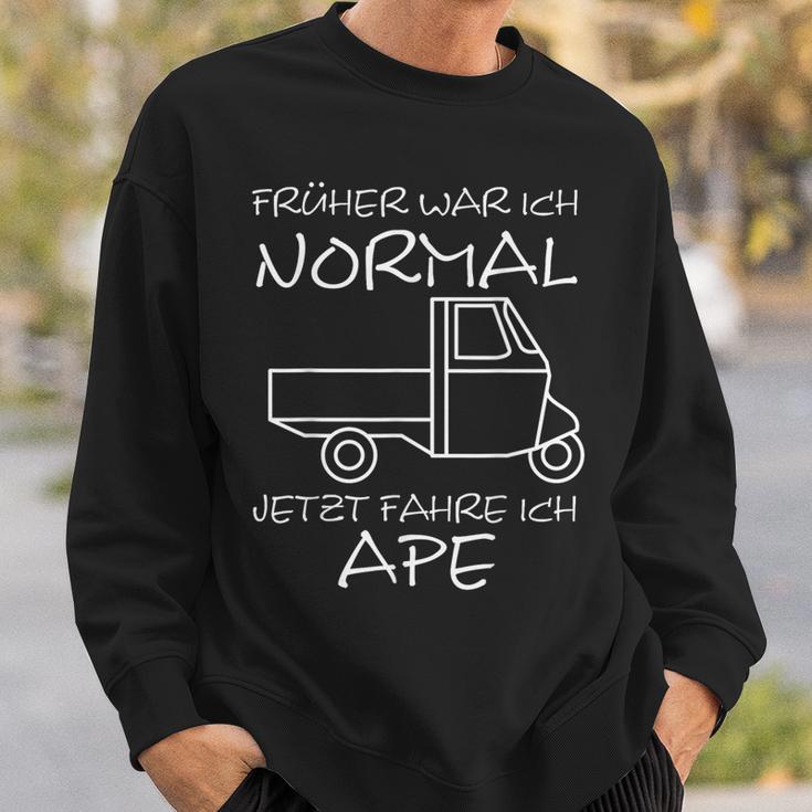 Früher Normal Jetzt Fahre Ich Ape 50 I Ape Tm Tricycle Ape Sweatshirt Geschenke für Ihn