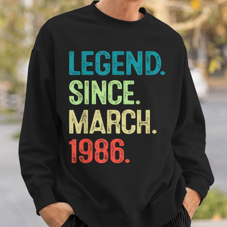 38 Year Old Vintage March 1986 38Th Birthday Sweatshirt Gifts for Him