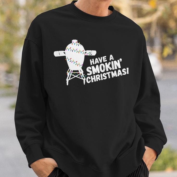 Bbq Christmas Green Egg Smoker Holiday Sweatshirt Gifts for Him