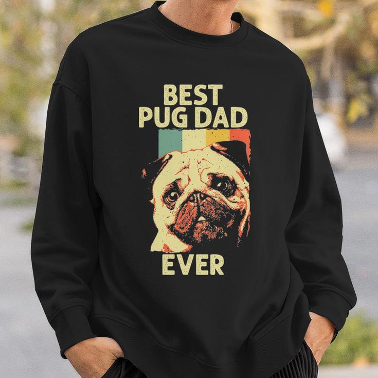Best Pug Dad Ever Art For Pug Dog Pet Lover Men Daddy Sweatshirt Gifts for Him