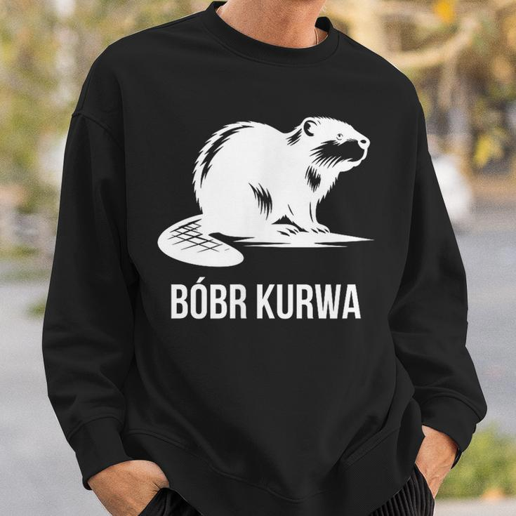 Bober Bóbr Kurwa Polish Internet Meme Beaver Sweatshirt Geschenke für Ihn