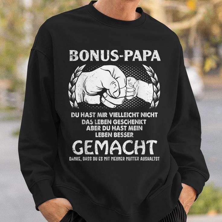 Bonus Papa Du Hast Mir Tell Nicht Das Leben Geschenkt Sweatshirt Geschenke für Ihn