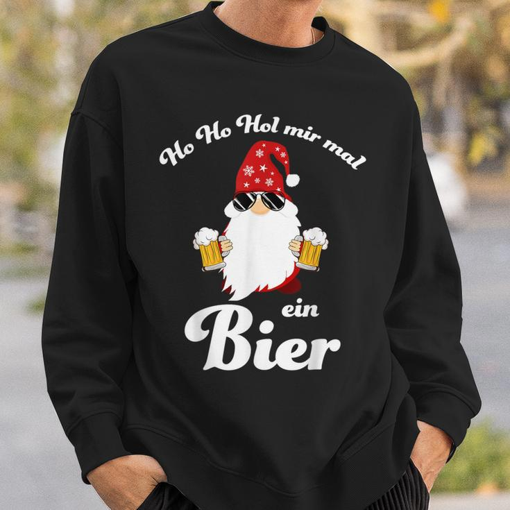 Christmas Ho Ho Hol Mir Mal Ein Bier Fun Sweatshirt Geschenke für Ihn