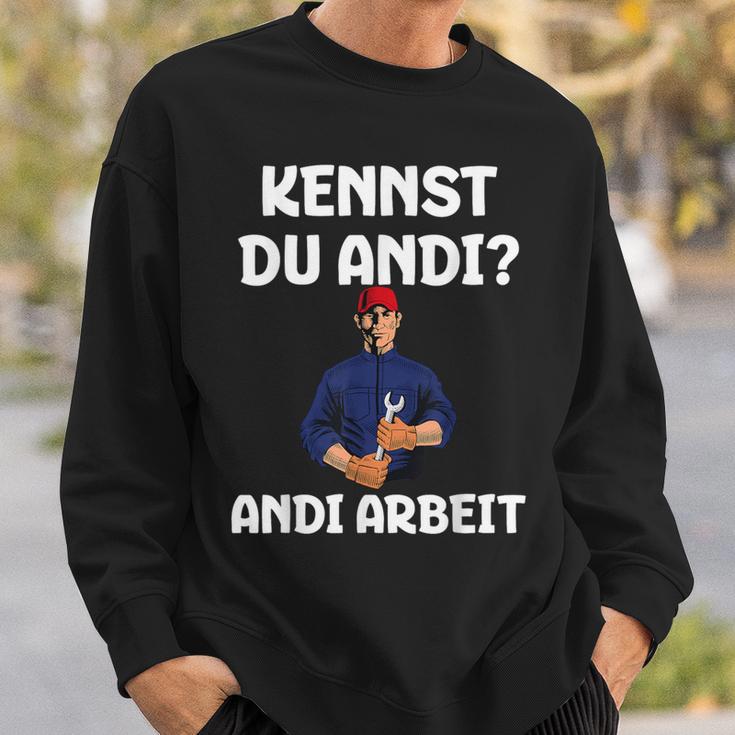 Craftsman Kennst Du Andi Andi Work Sweatshirt Geschenke für Ihn