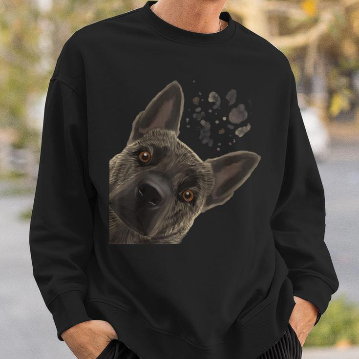 Curious Dog Dutch Shepherd Sweatshirt Gifts for Him