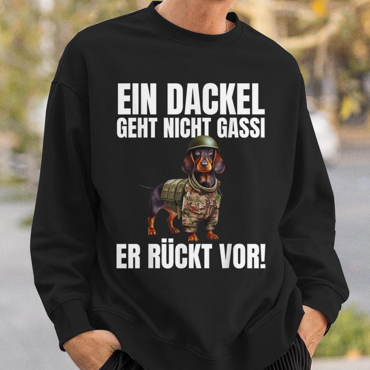 Dachshund Ein Dackel Geht Nicht Gassi Er Rücktor Sweatshirt Geschenke für Ihn