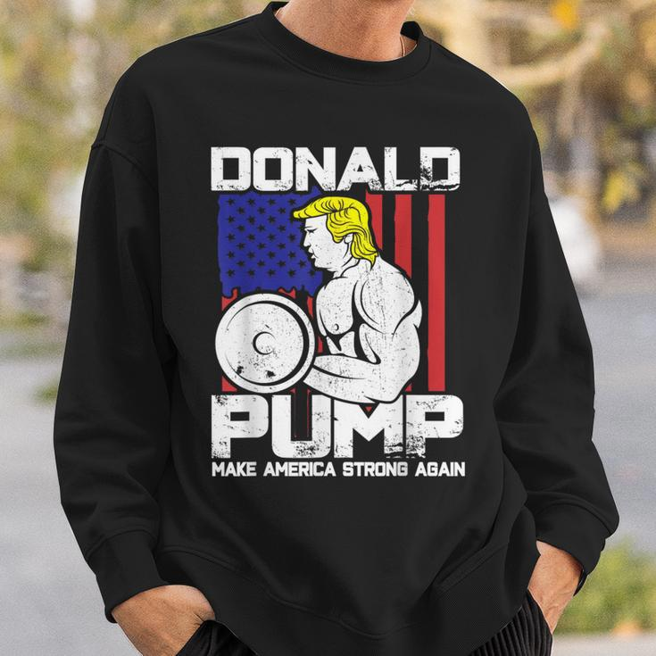 Donald Trump Weight Lifting Workout Gym Sweatshirt Gifts for Him