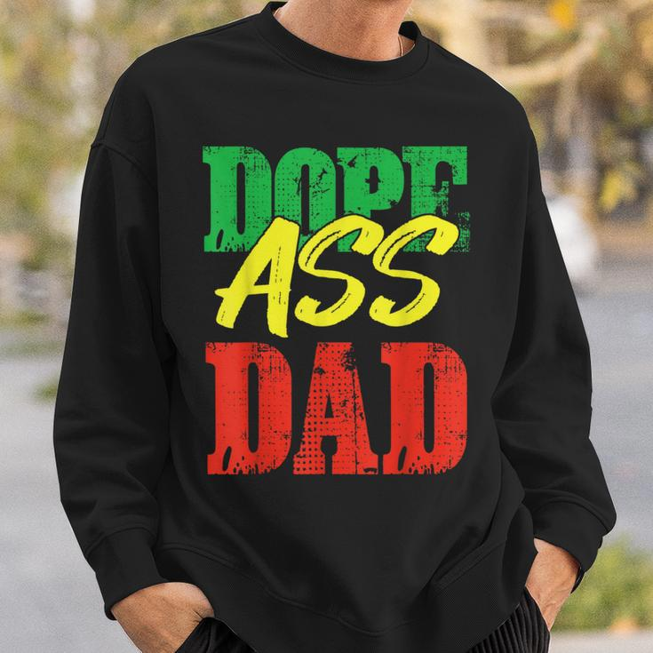 Dope Ass Dad Father's Day Present Daddy Sweatshirt Gifts for Him