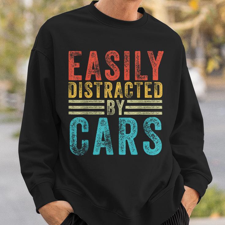 Easily Distracted By Cars Auto Mechanic Racing Car Sweatshirt Gifts for Him