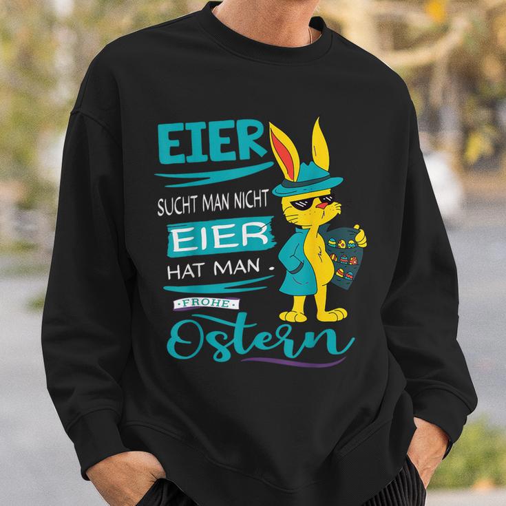 Easter Bunny Frohe Ostern Rabbit Easter Eggs Search Man Sweatshirt Geschenke für Ihn