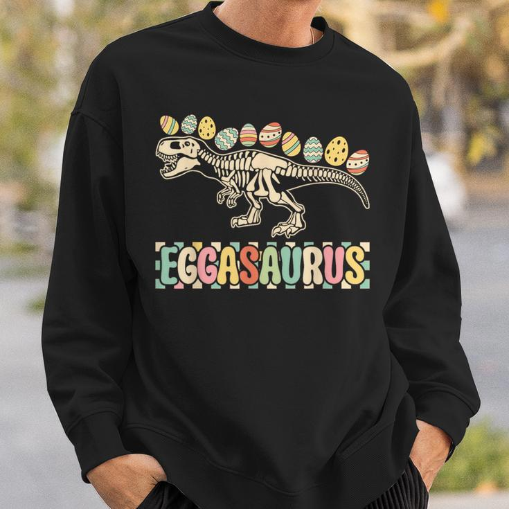Eggasaurus EasterRex Dinosaur Egg Hunt 2024 Graphic Sweatshirt Gifts for Him