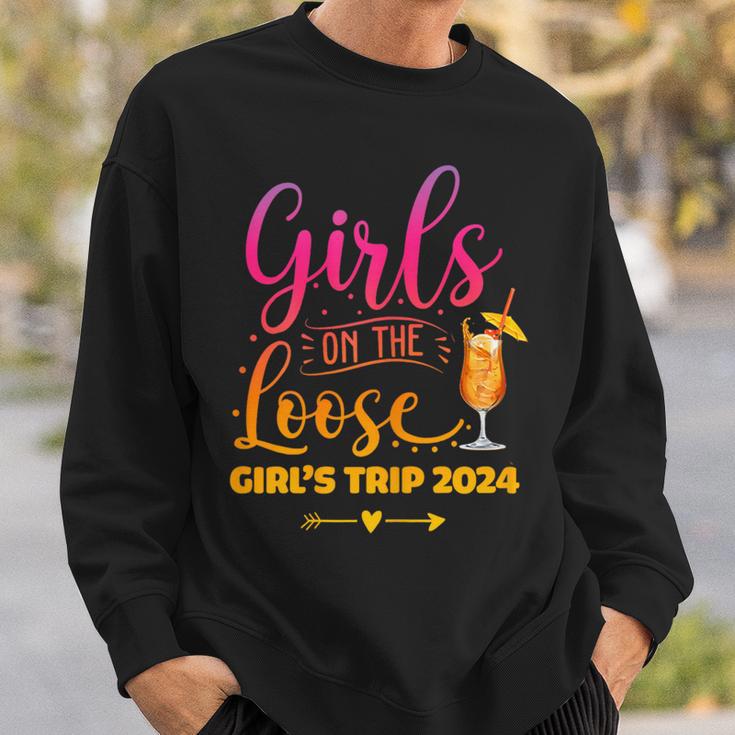 Girls On The Loose Tie Dye Girls Weekend Trip 2024 Sweatshirt Gifts for Him