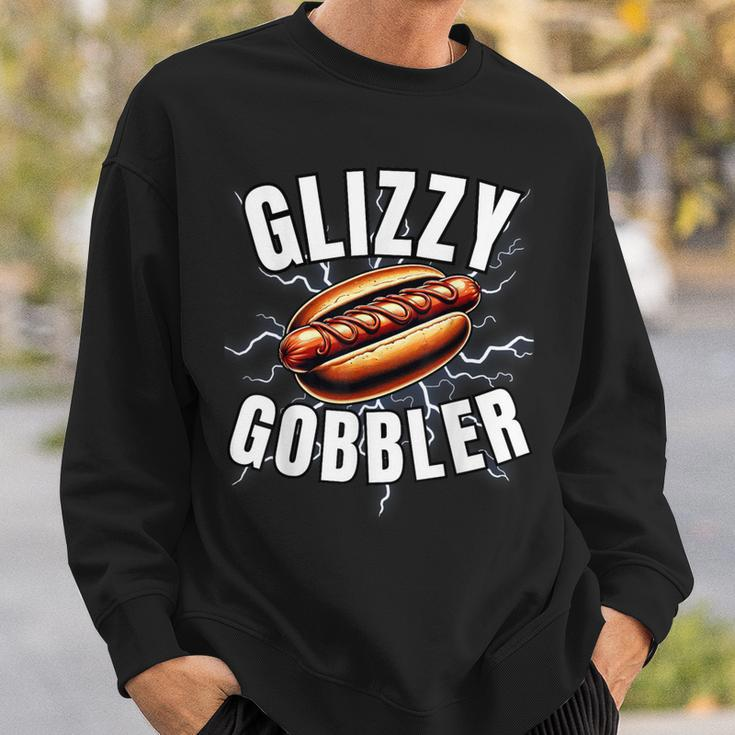 Hotdog Glizzy Gobbler Gladiator Lover Glizzy Gobbler Sweatshirt Gifts for Him