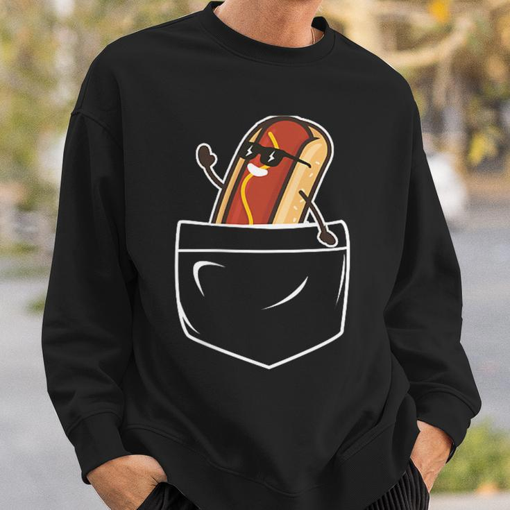 Hotdog In A Pocket Meme Grill Cookout Joke Barbecue Sweatshirt Gifts for Him