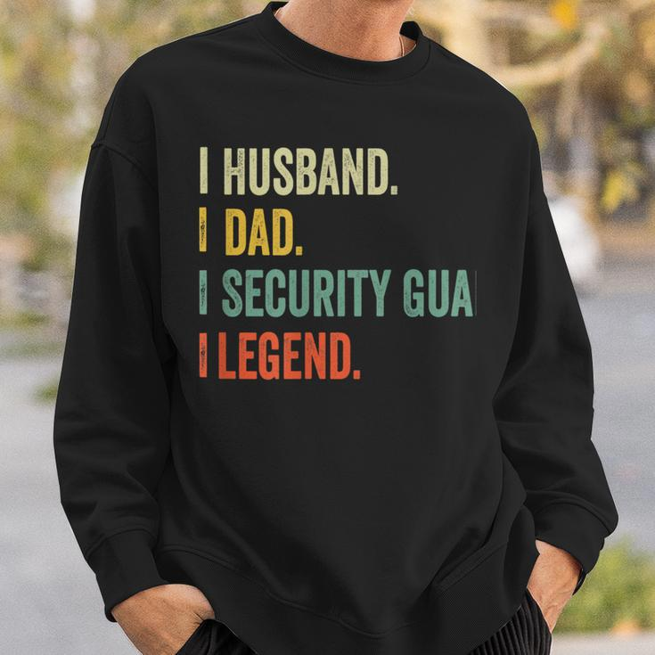 Husband Dad Security Guard Legend Vintage Retro Sweatshirt Gifts for Him